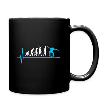 Skateboard Evolution Skateboarding - Tasse einfarbig - Schwarz - Rechts