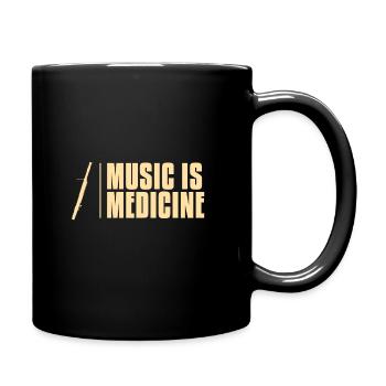 bassoon - Full Colour Mug - black - Right