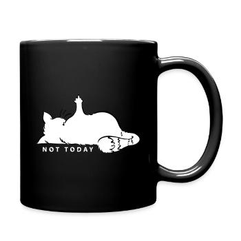 Chat Majeur Not Today Non Amour des chats Nö - Mug uni - noir - Droite