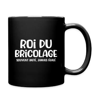 Roi du bricolage cadeau drôle marrant bricoleur - Mug uni - noir - Droite