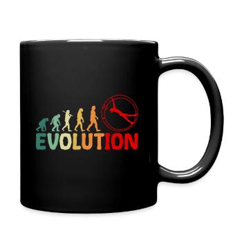 Evolution de la gymnastique sur roue de gymnastique rétro pour femmes filles - Mug uni - noir - Droite