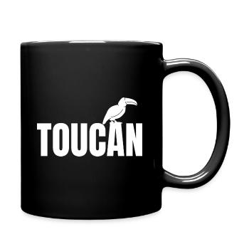 Tucan typographie animal animal amour amour amant - Mug uni - noir - Droite
