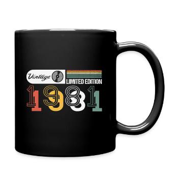 40 Anniversaire Vinyl Vintage 1981 Limited Edition - Mug uni - noir - Droite