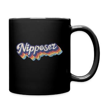 Nippeser Retro · Veedel Köln-Nippes - Tasse einfarbig - Schwarz - Rechts