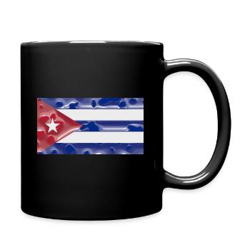 Kuba - Tasse einfarbig - Schwarz - Rechts