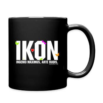 IKON funky Pop minimal design - Tasse einfarbig - Schwarz - Rechts