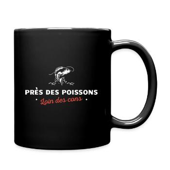 humour homme pecheur, peche, pecheur, humour peche - Mug uni - noir - Droite