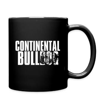 Colorbulls Conti Bulldoggen Continental Bulldogs - Tasse einfarbig - Schwarz - Rechts