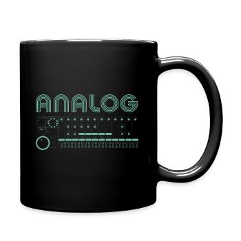 Retro Synthesizer Modular Music producteur de musique - Mug uni - noir - Droite