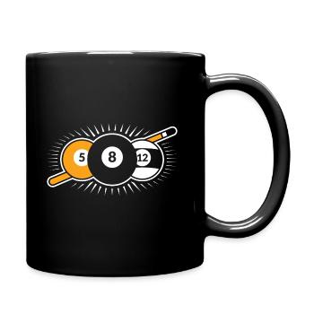 Billard - Tasse einfarbig - Schwarz - Rechts