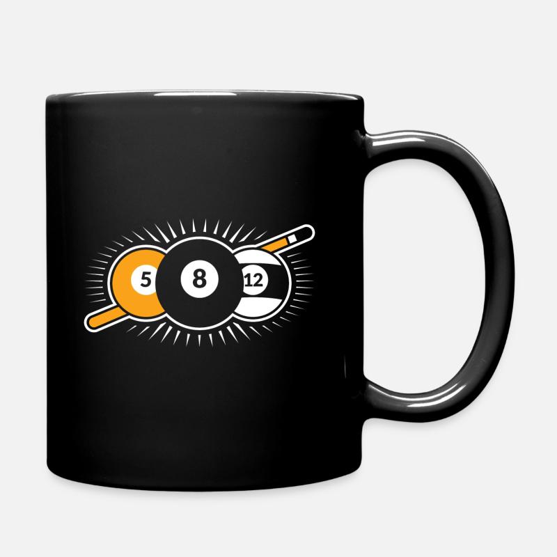 Billard - Tasse einfarbig - Schwarz
