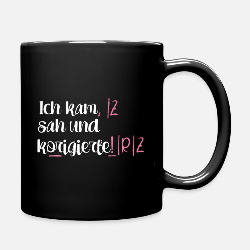 Lehrer Lehrerin Spruch Schule Beruf Schüler - Tasse einfarbig - Schwarz