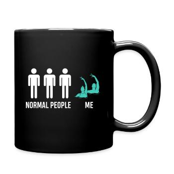 Artistic Swimming Synchronized Swimming Normal - Tasse einfarbig - Schwarz - Rechts