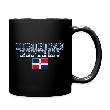 Dominican Republic - Full Colour Mug - black - Right