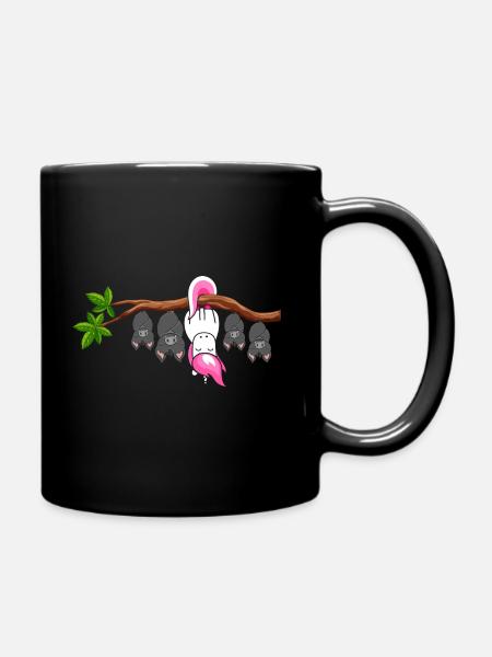 Be Different Unicorn Black Bats Unicorn Lover - Tasse einfarbig - Schwarz