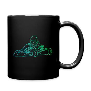 Kart Kart Driving Racing Kart Racing Cadeau - Mug uni - noir - Droite