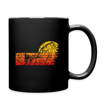 MOTORCYCLE OFF-ROAD SUNSET BIKE - Full Colour Mug - black - Right