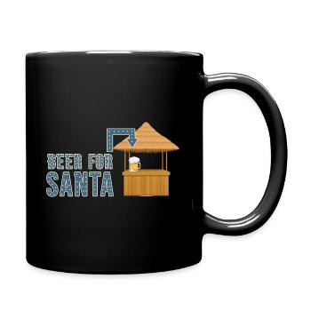 Bier für den Weihnachtsmann Weihnachten im Juli Su - Tasse einfarbig - Schwarz - Rechts