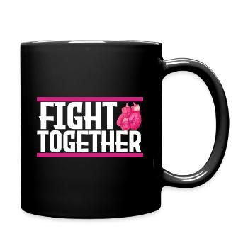 fight together. combattre ensemble, cancer. - Mug uni - noir - Droite