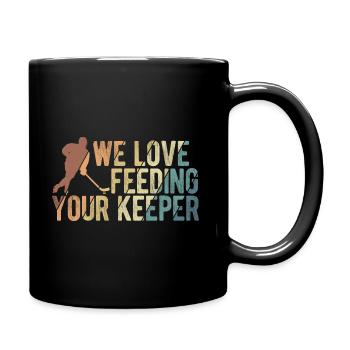 Eishockey - Tasse einfarbig - Schwarz - Rechts