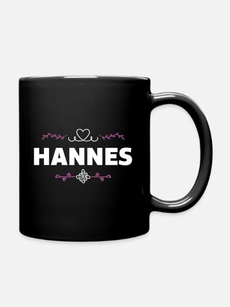 Hannes - Tasse einfarbig - Schwarz
