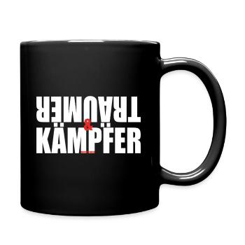 Träumer & Kämpfer - Tasse einfarbig - Schwarz - Rechts