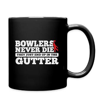 Bowling - Tasse einfarbig - Schwarz - Rechts