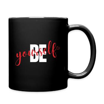 Be Yourself - Tasse einfarbig - Schwarz - Rechts
