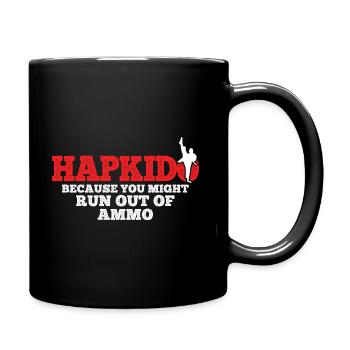 Koreanischer Kampfsport Hapkido - Tasse einfarbig - Schwarz - Rechts