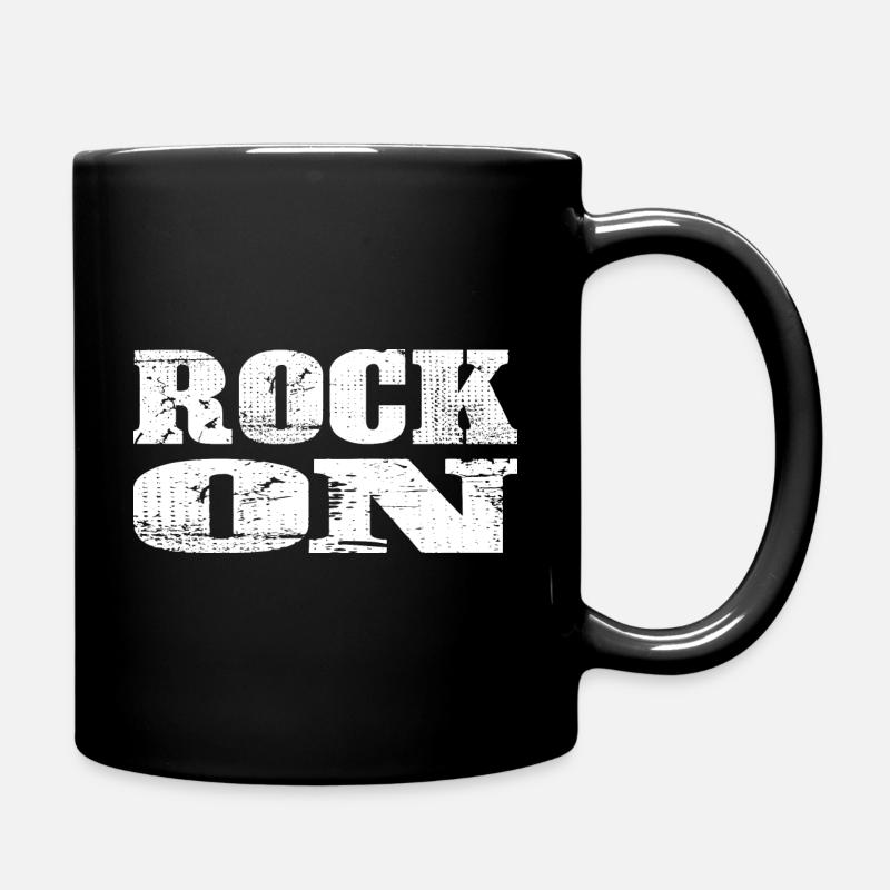 ROCK ON - Full Colour Mug - black