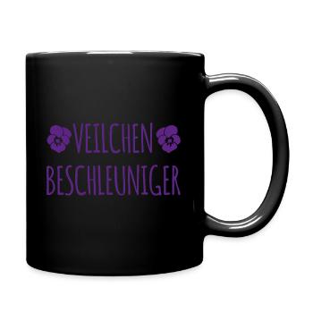 veilchenbeschleuniger - Tasse einfarbig - Schwarz - Rechts