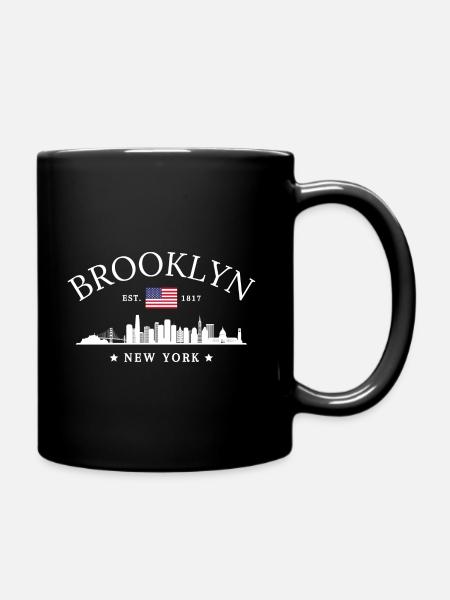 Brooklyn Newyork Classic - Full Colour Mug - black