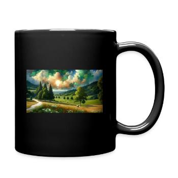Nature Art - Tasse einfarbig - Schwarz - Rechts