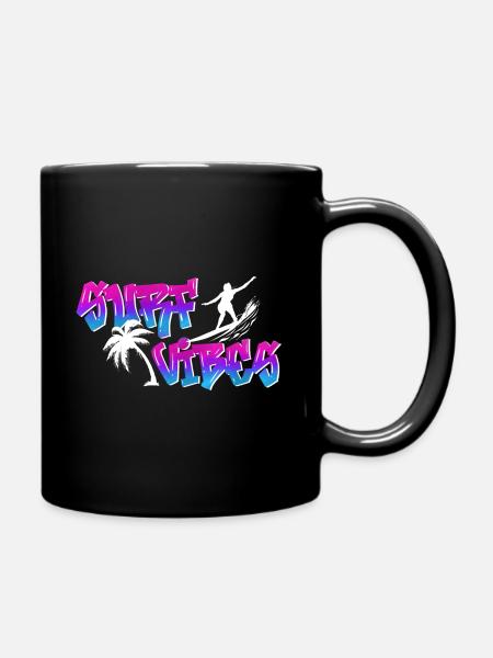 Surf vibes - Femmes / Filles - Mug uni - noir