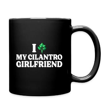 Humour Adore La Coriandre J'aime La Coriandre - Mug uni - noir - Droite