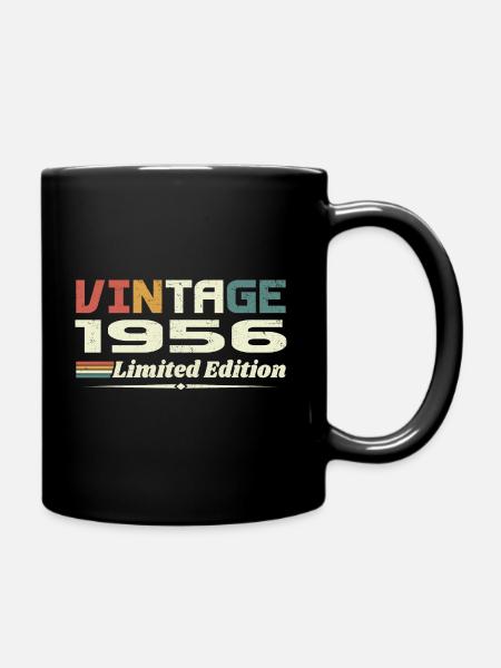 Vintage 1956 Cadeau 1956 Anniversaire 1956 Retro - Mug uni - noir