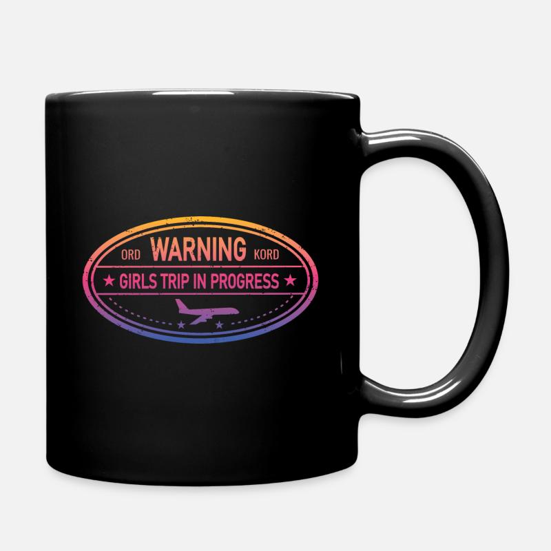 mWarning Girls Trip In Progress - Mug uni - noir