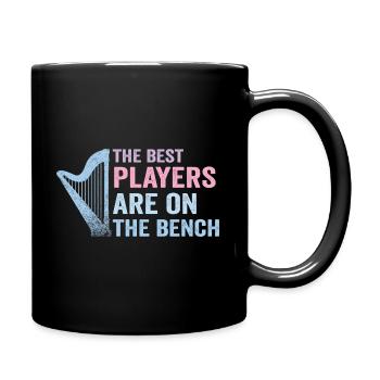 Die Besten Spieler Sitzen Auf Der Bank Harfe - Tasse einfarbig - Schwarz - Rechts