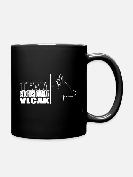 TEAM Czechoslovakian Vlcak Hunde Hund Wilsigns - Tasse einfarbig - Schwarz