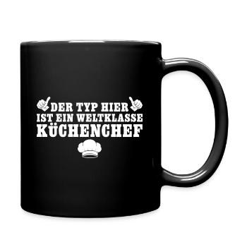 Koch Gastronomie Weltklasse Küchenchef - Tasse einfarbig - Schwarz - Rechts