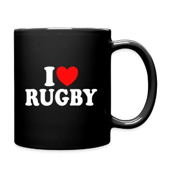 I Love Rugby Rugbyman Sport Rugby - Full Colour Mug - black - Right