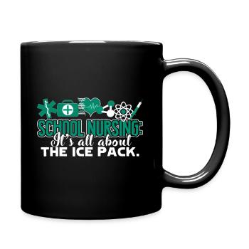 School Nurse It's All About The Pack - Full Colour Mug - black - Right