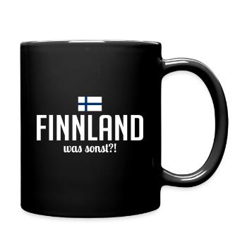 Finlande quoi d’autre dire vacances en Scandinavie - Mug uni - noir - Droite
