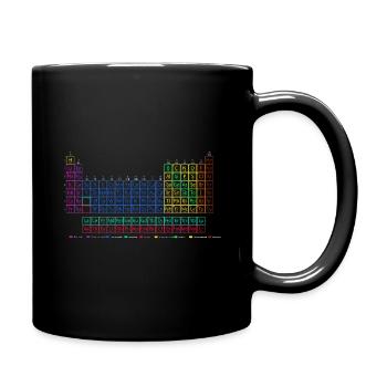 Periodensystem der chemischen Elemente. - Tasse einfarbig - Schwarz - Rechts