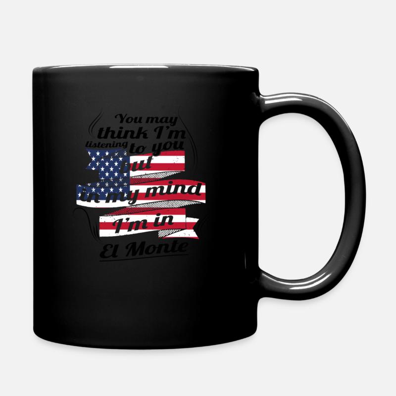 TERAPI HOLIDAY Resor Amerika USA El Monte - Enfärgad mugg - svart