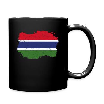 Roots Accueil drapeau Gambie .png - Mug uni - noir - Droite