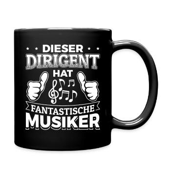 Dieser Dirigent hat fantastische Musiker! Chor - Tasse einfarbig - Schwarz - Rechts