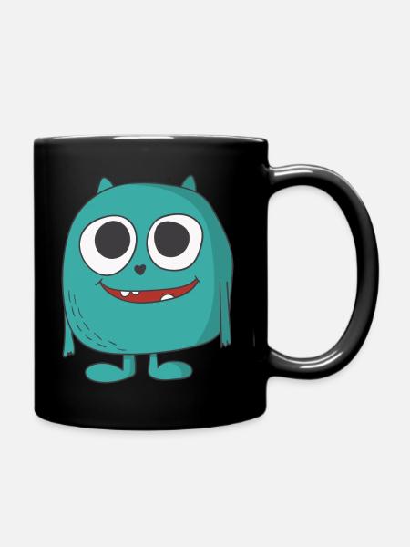 süßes Monster - Tasse einfarbig - Schwarz