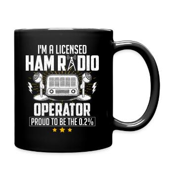 Je suis un opérateur de radioamateur agréé - Mug uni - noir - Droite
