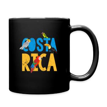 Costa Rica Bird Traveler Tourist Cute Bird Lover - Full Colour Mug - black - Right